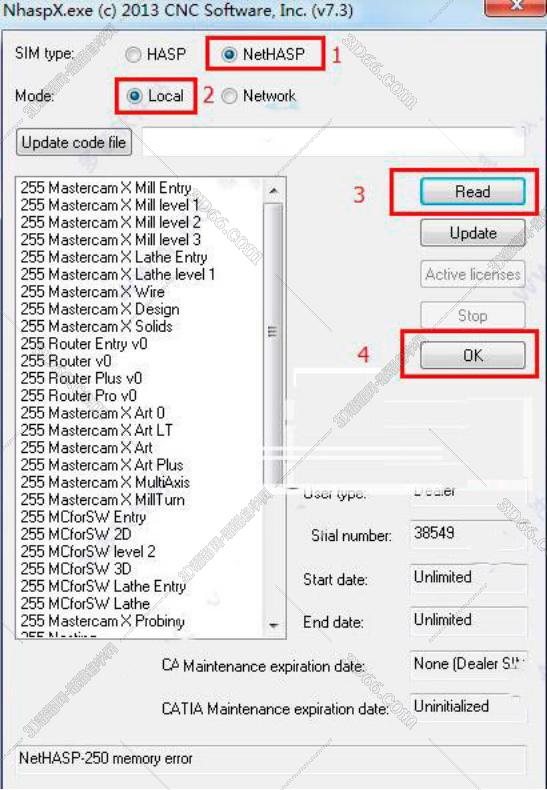 mastercam軟件報(bào)錯